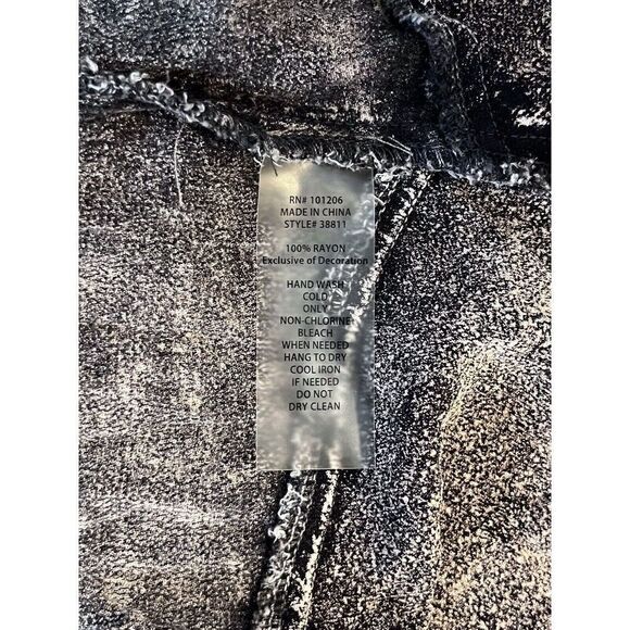 SOFT SURROUNDINGS Size PLARGE Nylon Lace Burn Out Asymmetrical Bottom Tunic - Picture 8 of 8